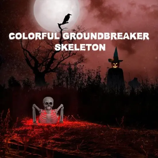 Presence 10-inch Halloween Colorful Groundbreaker Skeleton image {6}