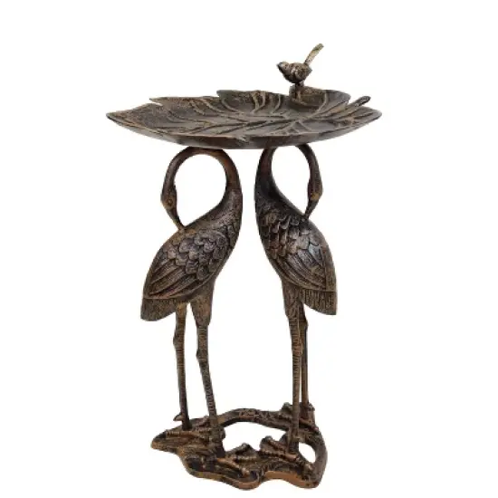 29" Aluminum Birdbath - Oakland Living: Freestanding Pedestal, Weather-Resistant image {6}