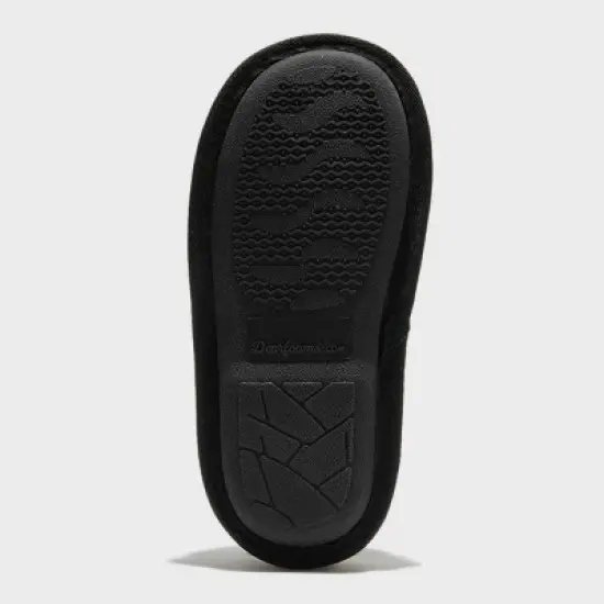 dluxe by dearfoams Kids' Halloween Boo Glow in the Dark Slippers - Black image {4}