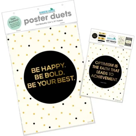 Set of 6 Be Happy Be Bold Motivational Art Prints & Posters - Barker Creek: Educational Posters, Teacher Supplies, All Ages image {3}