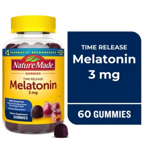 Nature Made Time Release Melatonin 3mg Gummies - 60ct image {7}