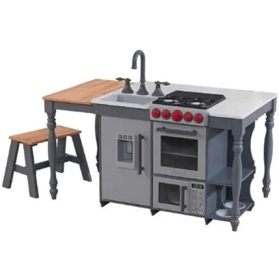 KidKraft Chef&rsquo;s Cook N Create Island Play Kitchen with EZ Kraft Assembly image {1}