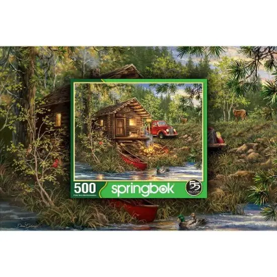 Springbok Cozy Cabin Life Jigsaw Puzzle - 500pc image {2}
