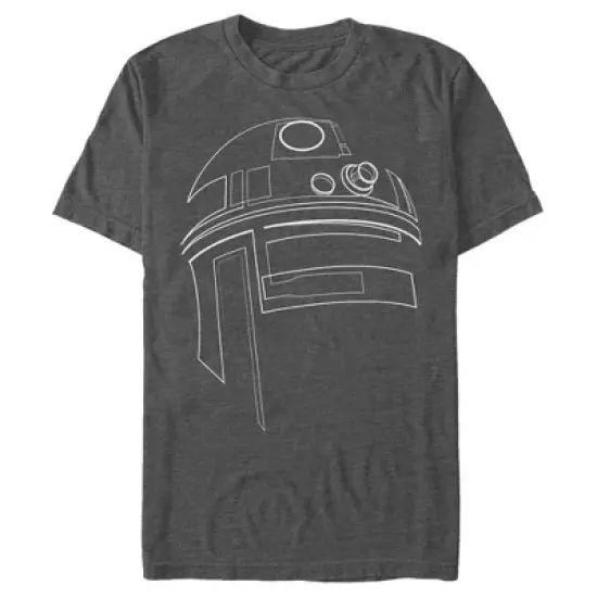 Men's Star Wars R2-D2 Outline T-Shirt image {4}