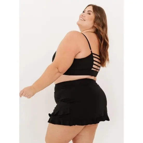 Lime Ricki Women's Black Cage Bralette image {2}