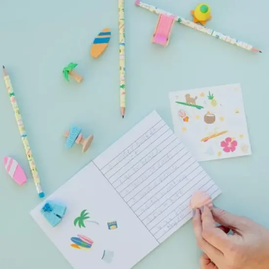 Daydream Society - Surf's Up Erasers - Pack of 8 Erasers image {1}