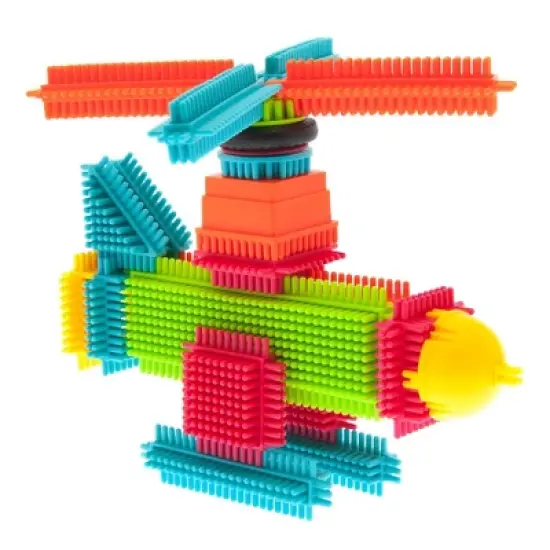 PicassoTiles&reg; Bristle Lock Tiles Building Blocks, 120-Piece image {2}