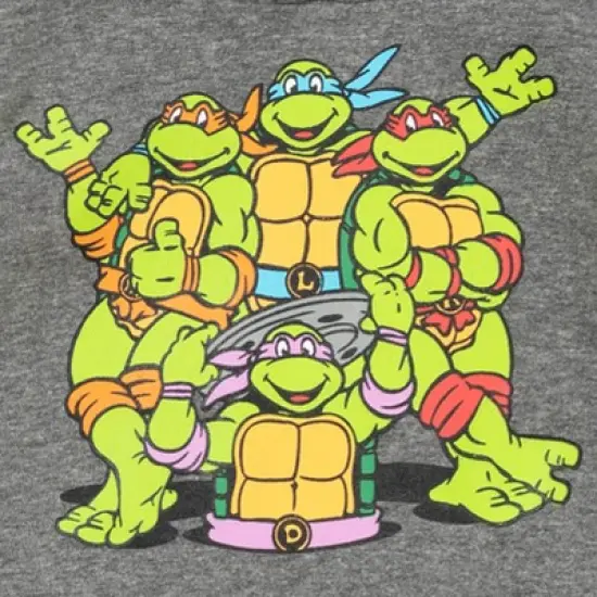 Teenage Mutant Ninja Turtles TMNT Leonardo Michelangelo Donatello Raphael Fleece Pullover Hoodie Toddler to Big Kid image {2}