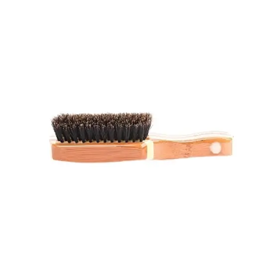 Bass Brushes Men's Hair Brush Wave Brush with 100% Pure Premium Natural Boar Bristle SOFT  Pure Bamboo Handle Classic Club/Wave Style image {4}