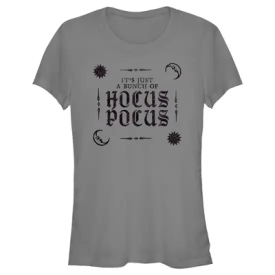 Junior's Hocus Pocus It's Just a Bunch Text T-Shirt image {3}