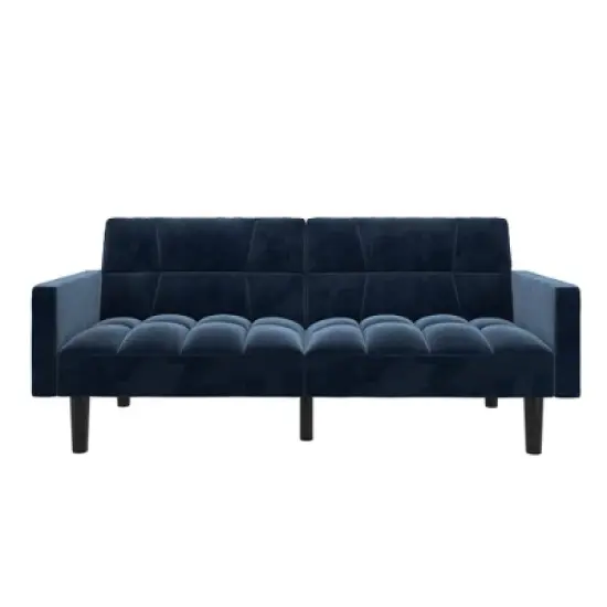 Holly Convertible Sofa Sleeper Futon with Arms - Room & Joy image {11}