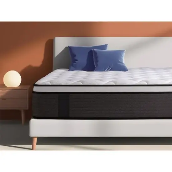 Dexmalle 10 Inch Breathable Cool Cover Memory Foam Spring Hybrid Mattress image {5}