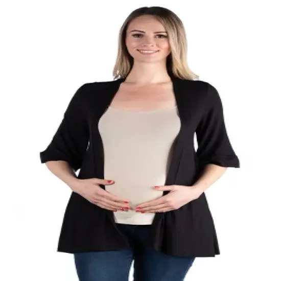 Elbow Length Maternity Cardigan image {4}