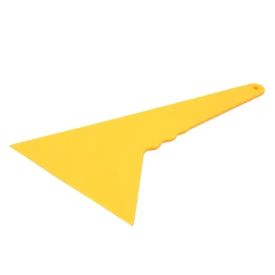 Unique Bargains Plastic Car Window Sticker Vinyl Film Scraper Squeegee Cleaning Tool Yellow 1 Pc image {3}