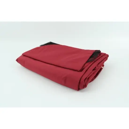 DOMETOUR 10x10 Ft Outdoor Patio Gazebo Replacement Canopy,Double Tiered Gazebo Tent Roof Top Cover Only GreatWall border(Frame Not Include)-Red image {5}