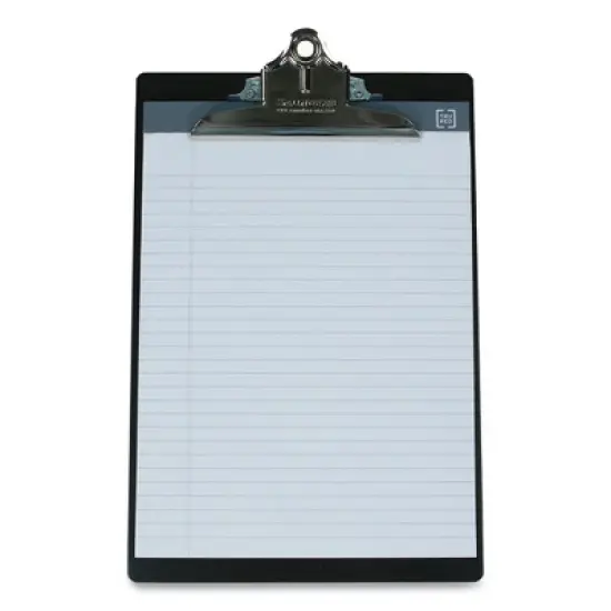 Saunders Aluminum Clipboard, 1" Clip Capacity, Holds 8.5" x 11" Sheets, Black image {3}