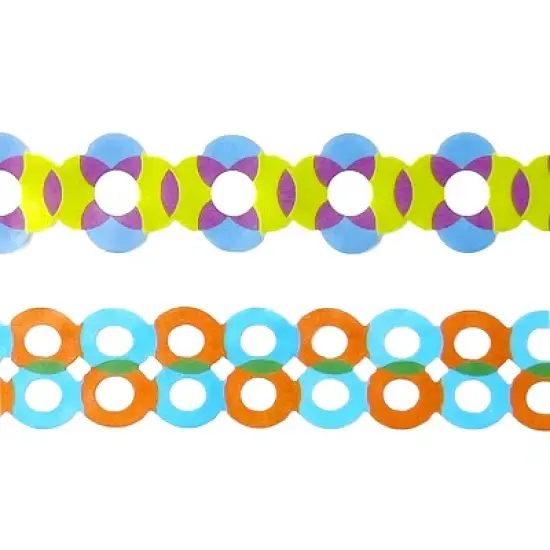 Wrapables Bright Geometric Design Hollow Washi Masking Tape 4M Length Total (Set of 2) image {3}