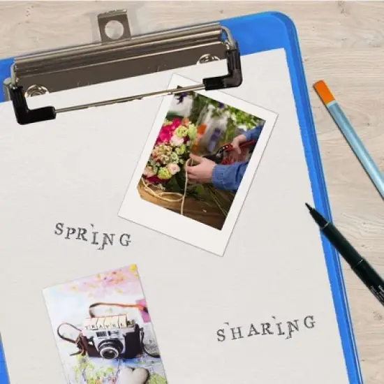 Standard Size Plastic Clipboard with Low Profile Clip - Transparent Plastic image {4}