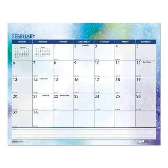 Recycled Cosmos Wall Calendar, Night Sky Artwork, 14.88 x 12, White/Multicolor Sheets, 12-Month (Jan to Dec): 2026 image {2}