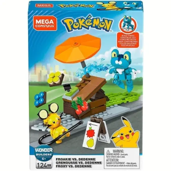 Mattel Mega Construx Pok&eacute;mon Battle Pack | Froakie VS. Dedenne image {2}