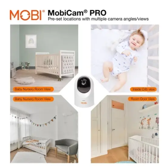 MOBI MobiCam PRO Smart Wi-Fi Pan & Tilt Camera with HD Video, Motion Tracking & 2-Way Audio image {10}