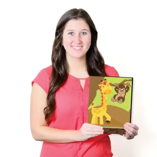 Big Dot of Happiness Funfari - Fun Safari Jungle - Nursery Wall Art and Kids Room Decorations - Gift Ideas - 7.5 x 10 inches - Set of 3 Prints image {4}