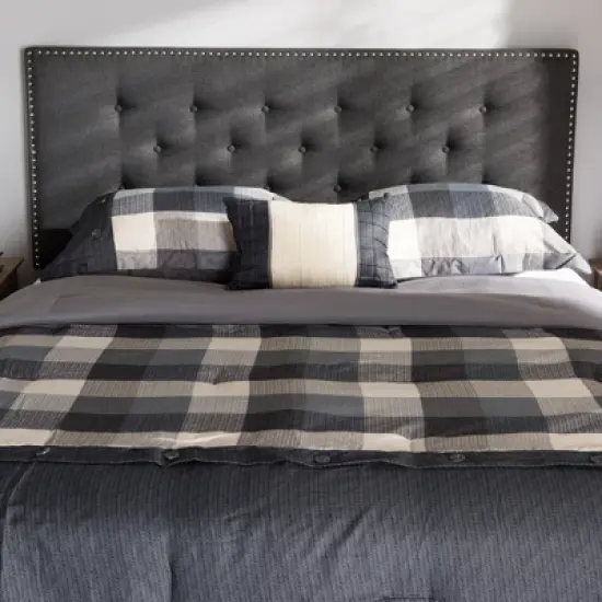 Windsor Modern And Contemporary Fabric Headboard - Baxton Studio image {3}