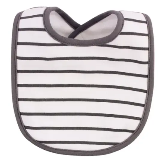 Hudson Baby Infant Girl Cotton Bib and Headband Set 5pk, Periwinkle, One Size image {3}