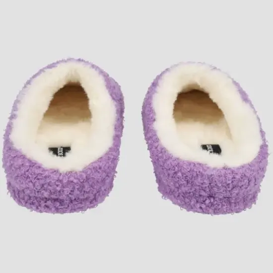 Girls' Joe Boxer Plush Clog Slippers - Purple image {4}