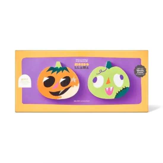 2ct Halloween Craft Wood Pumpkins - Mondo Llama&trade; image {3}