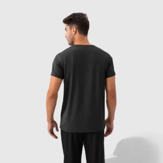 Anna-Kaci Active Men's Short Sleeve Performance T-Shirt with Breathable Mesh Fabric and Relaxed Athletic Fit image {2}