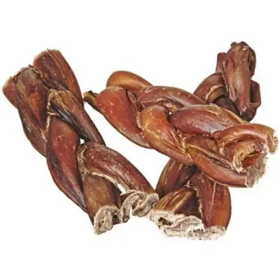 Pawstruck Natural 5" Braided Bully Sticks for Dogs - Grain-Free Rawhide-Free Single Ingredient Chew Treat Supports Dental Health image {2}