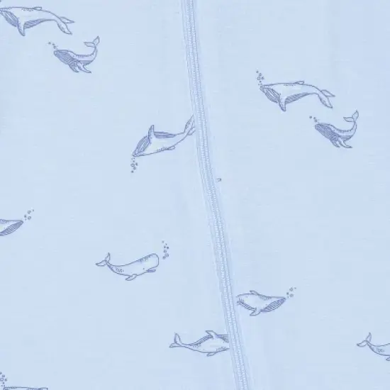 Modern Moments&trade; by Gerber Baby Boys' 2-Pack Sleep 'N Play With Mittens, Light Blue Whale image {7}