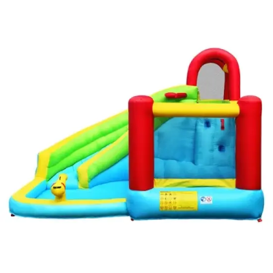 Costway Inflatable Kids Water Slide Jumper Bounce House Splash Water Pool W/ 480W Blower image {9}