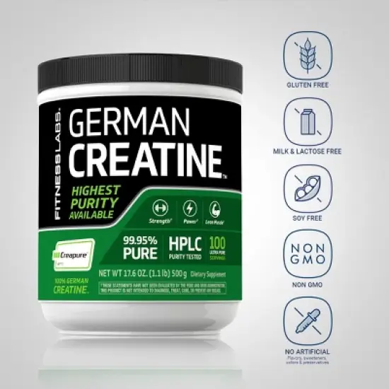 Fitness Labs German Creatine Monohydrate Powder | 1.1 lb image {2}