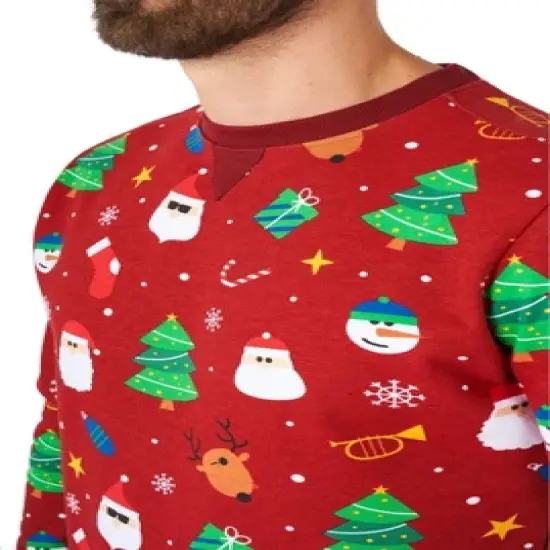 OppoSuits Men's Christmas Sweater - Festivity Red image {3}