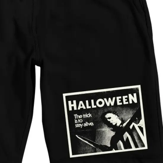 Halloween Michael Myers Men's Black Lounge Shorts image {1}