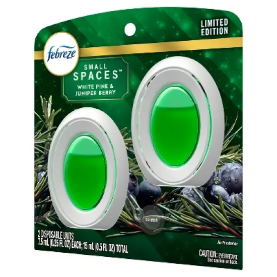 Febreze Small Spaces Air Freshener - White Pine & Juniper Berry - 0.5 fl oz/2ct image {9}
