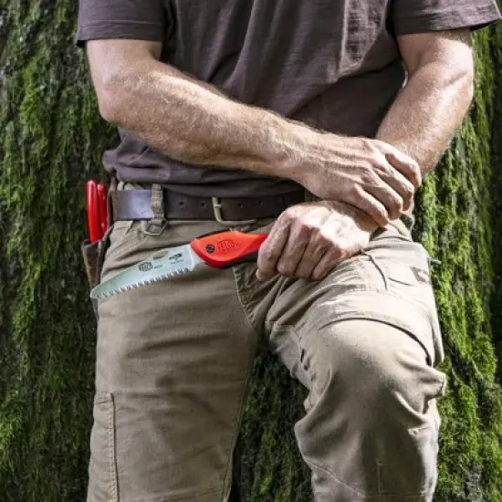 FELCO 601, 4.7in. Impulse Hardened Straight Blade Pull-Stroke Folding Saw, Polymer Ergonomic Grip image {1}