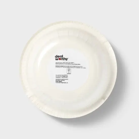 White Disposable Paper Bowls - 30ct - Dealworthy&trade; image {2}