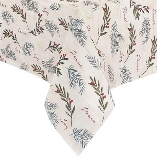 Elrene Holiday Tree Trimmings Tablecloth - Red/Green - Elrene Home Fashions image {3}