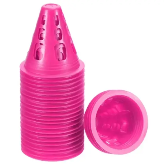 Unique Bargains Football Roller Skating Sports Training Agility Cones with Square Holes 25 Pcs image {5}