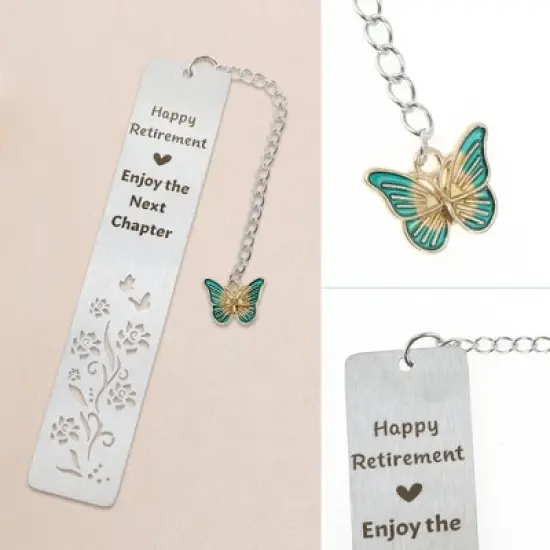 Unique Bargains Bookmarks Silver Tone 1 Pc image {2}