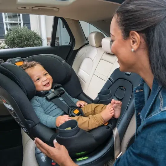 Chicco Fit360 ClearTex Rotating Convertible Car Seat - Obsidian image {1}