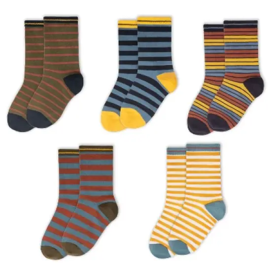 Mightly Kids Organic Cotton Crew Socks 5-pack image {3}