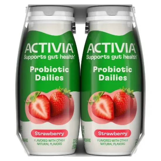 Activia Probiotic Dailies Strawberry Yogurt Drink - 8ct/3.1 fl oz Bottles image {12}