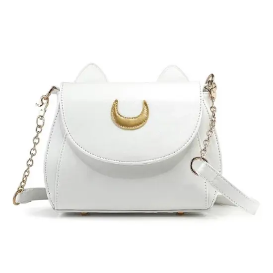 Gearonic Moon Lady Handbag Kitty Cat Ears Faux Leather Shoulder Bag Purse image {8}