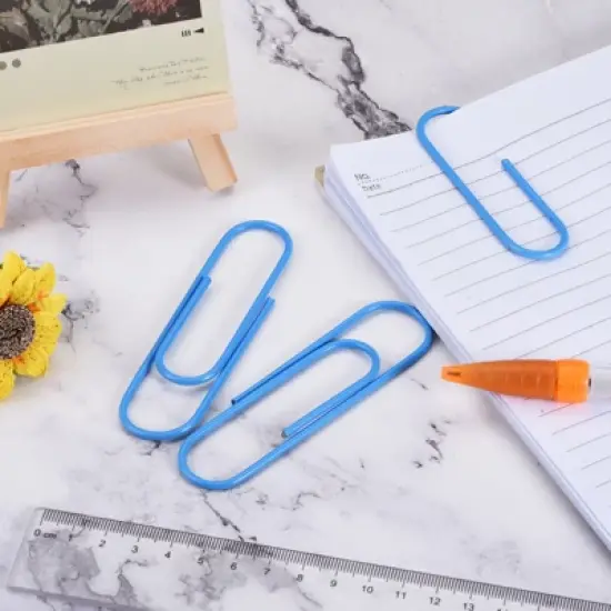 Unique Bargains Large Size Metal Prevent Tearing Pages Home Office Paper Clip 20 Pcs image {4}