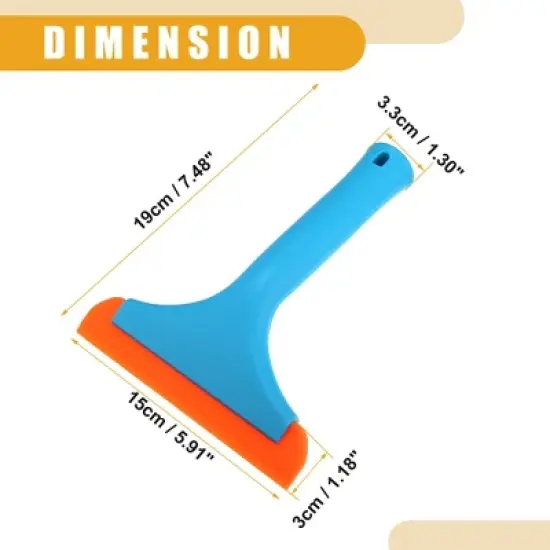 Unique Bargains Universal Silicone Car Windshield Squeegee 2 Pcs image {2}