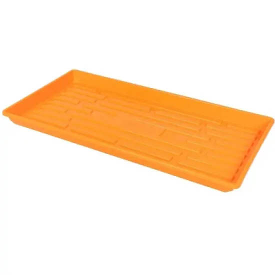 SUNPACK 10" x 20" Heavy Duty Shallow Plastic Seed Starting Tray, 1" image {8}